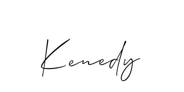 Kenedy stylish signature style. Best Handwritten Sign (Allison_Script) for my name. Handwritten Signature Collection Ideas for my name Kenedy. Kenedy signature style 2 images and pictures png