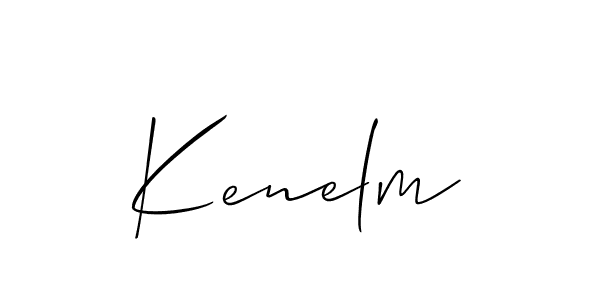 Create a beautiful signature design for name Kenelm. With this signature (Allison_Script) fonts, you can make a handwritten signature for free. Kenelm signature style 2 images and pictures png
