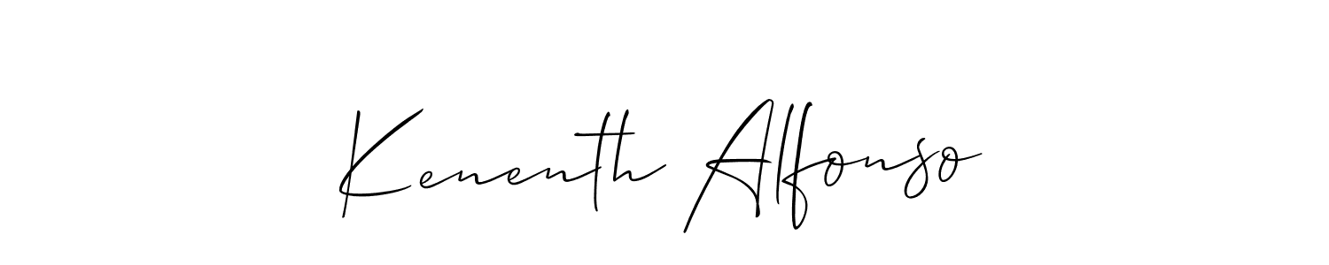 Design your own signature with our free online signature maker. With this signature software, you can create a handwritten (Allison_Script) signature for name Kenenth Alfonso. Kenenth Alfonso signature style 2 images and pictures png