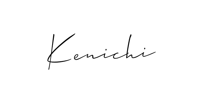 Create a beautiful signature design for name Kenichi. With this signature (Allison_Script) fonts, you can make a handwritten signature for free. Kenichi signature style 2 images and pictures png