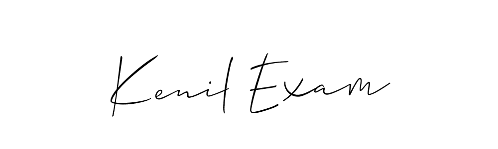 Make a beautiful signature design for name Kenil Exam. Use this online signature maker to create a handwritten signature for free. Kenil Exam signature style 2 images and pictures png