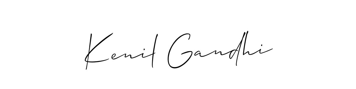 Best and Professional Signature Style for Kenil Gandhi. Allison_Script Best Signature Style Collection. Kenil Gandhi signature style 2 images and pictures png