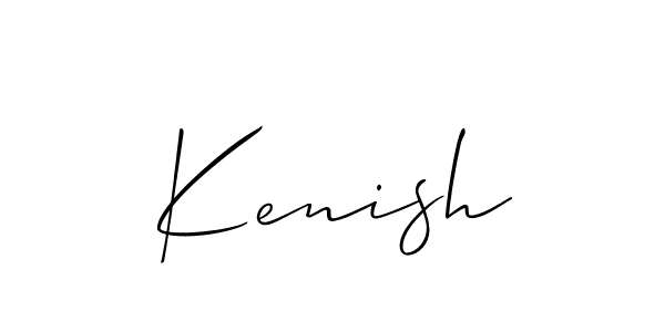 Also You can easily find your signature by using the search form. We will create Kenish name handwritten signature images for you free of cost using Allison_Script sign style. Kenish signature style 2 images and pictures png