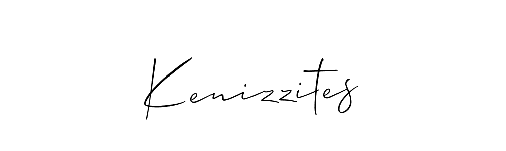 Create a beautiful signature design for name Kenizzites. With this signature (Allison_Script) fonts, you can make a handwritten signature for free. Kenizzites signature style 2 images and pictures png