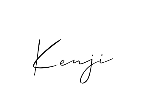 How to make Kenji signature? Allison_Script is a professional autograph style. Create handwritten signature for Kenji name. Kenji signature style 2 images and pictures png