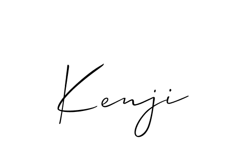 How to make Kenji signature? Allison_Script is a professional autograph style. Create handwritten signature for Kenji name. Kenji signature style 2 images and pictures png