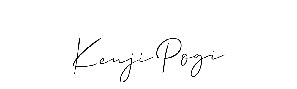 Kenji Pogi stylish signature style. Best Handwritten Sign (Allison_Script) for my name. Handwritten Signature Collection Ideas for my name Kenji Pogi. Kenji Pogi signature style 2 images and pictures png