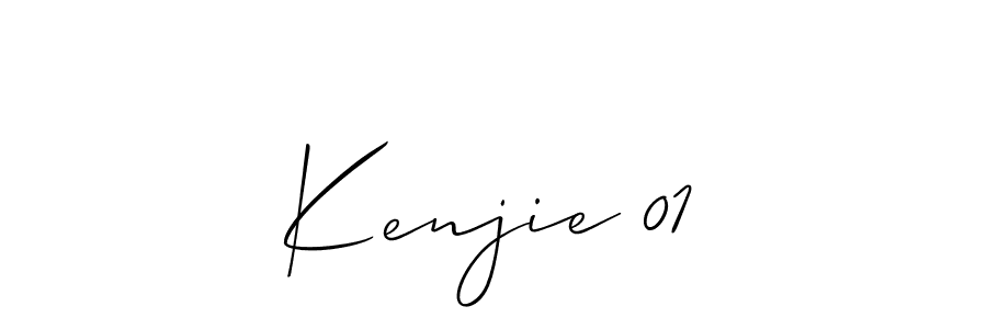 if you are searching for the best signature style for your name Kenjie 01. so please give up your signature search. here we have designed multiple signature styles  using Allison_Script. Kenjie 01 signature style 2 images and pictures png