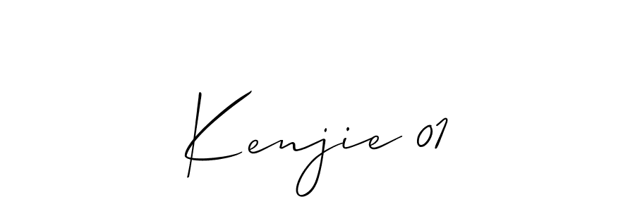 The best way (Allison_Script) to make a short signature is to pick only two or three words in your name. The name Kenjie 01 include a total of six letters. For converting this name. Kenjie 01 signature style 2 images and pictures png