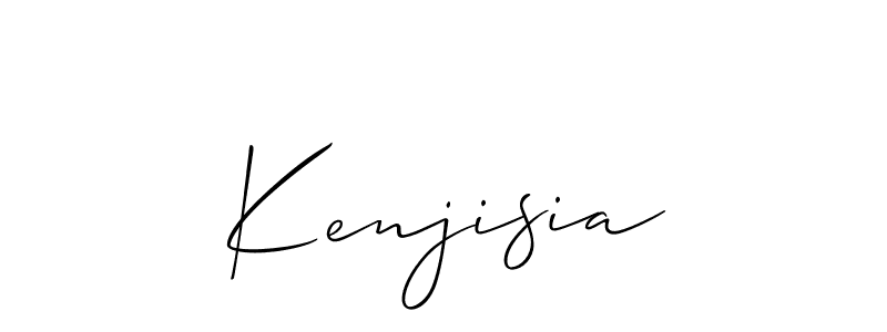How to make Kenjisia signature? Allison_Script is a professional autograph style. Create handwritten signature for Kenjisia name. Kenjisia signature style 2 images and pictures png