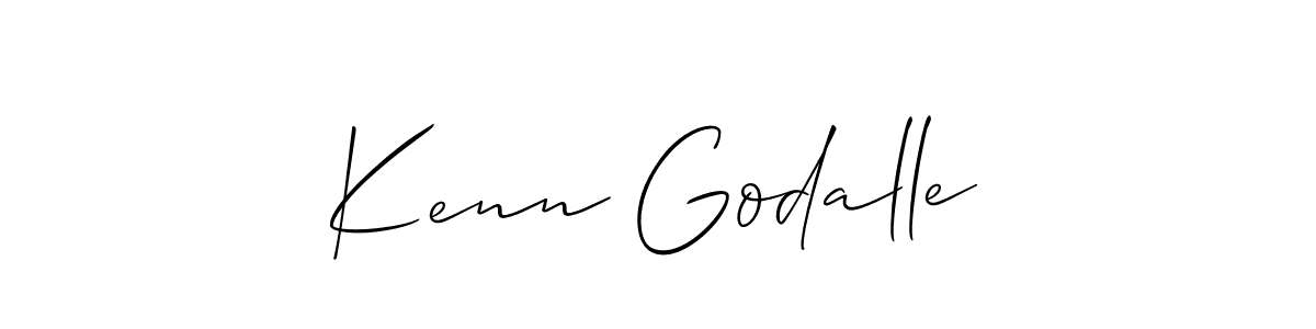 How to make Kenn Godalle signature? Allison_Script is a professional autograph style. Create handwritten signature for Kenn Godalle name. Kenn Godalle signature style 2 images and pictures png