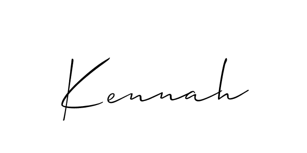 Allison_Script is a professional signature style that is perfect for those who want to add a touch of class to their signature. It is also a great choice for those who want to make their signature more unique. Get Kennah name to fancy signature for free. Kennah signature style 2 images and pictures png