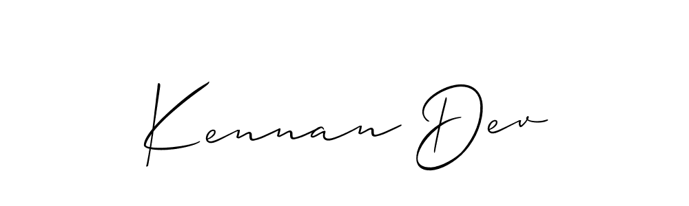 How to Draw Kennan Dev signature style? Allison_Script is a latest design signature styles for name Kennan Dev. Kennan Dev signature style 2 images and pictures png