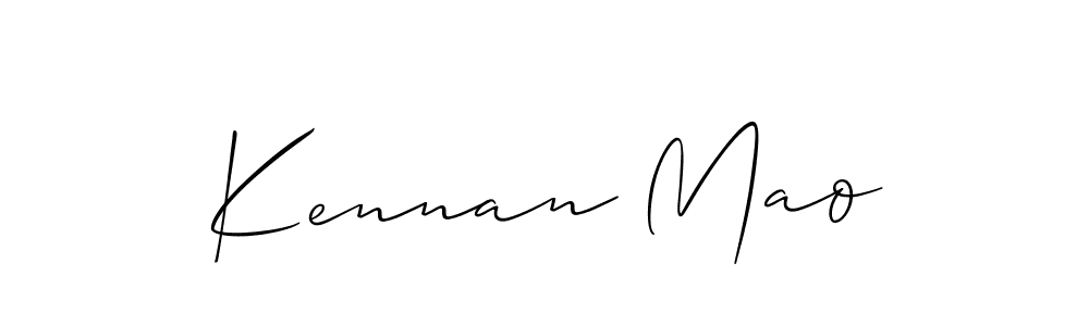 How to make Kennan Mao signature? Allison_Script is a professional autograph style. Create handwritten signature for Kennan Mao name. Kennan Mao signature style 2 images and pictures png
