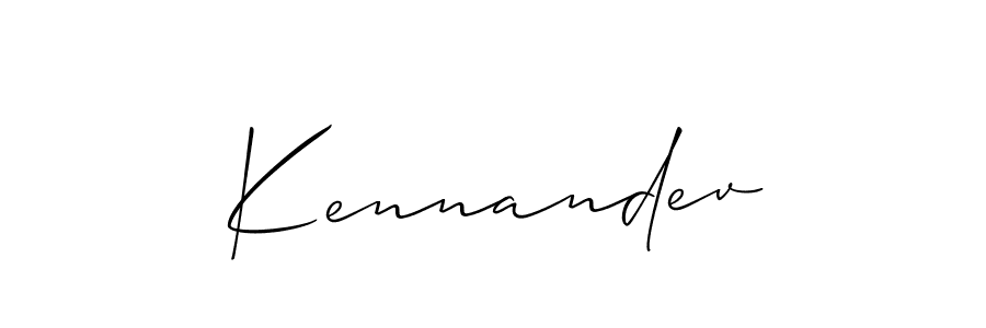 Make a short Kennandev signature style. Manage your documents anywhere anytime using Allison_Script. Create and add eSignatures, submit forms, share and send files easily. Kennandev signature style 2 images and pictures png