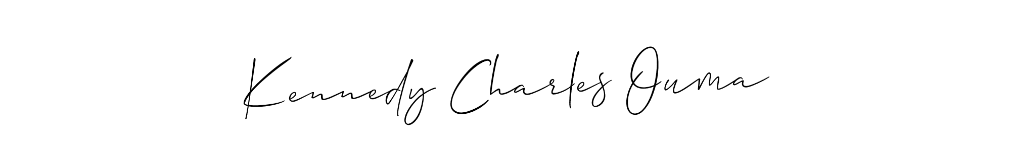 Make a beautiful signature design for name Kennedy Charles Ouma. With this signature (Allison_Script) style, you can create a handwritten signature for free. Kennedy Charles Ouma signature style 2 images and pictures png