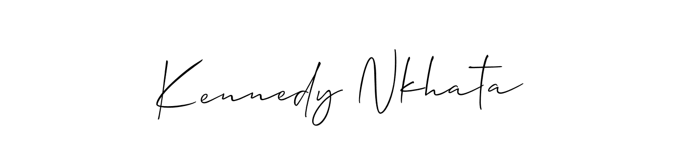 This is the best signature style for the Kennedy Nkhata name. Also you like these signature font (Allison_Script). Mix name signature. Kennedy Nkhata signature style 2 images and pictures png