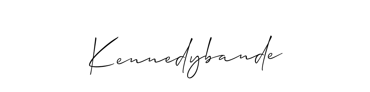 How to make Kennedybande name signature. Use Allison_Script style for creating short signs online. This is the latest handwritten sign. Kennedybande signature style 2 images and pictures png