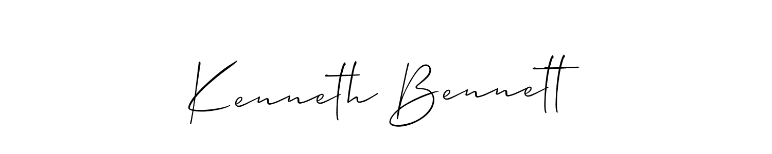 Best and Professional Signature Style for Kenneth Bennett. Allison_Script Best Signature Style Collection. Kenneth Bennett signature style 2 images and pictures png