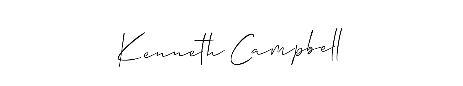 The best way (Allison_Script) to make a short signature is to pick only two or three words in your name. The name Kenneth Campbell include a total of six letters. For converting this name. Kenneth Campbell signature style 2 images and pictures png