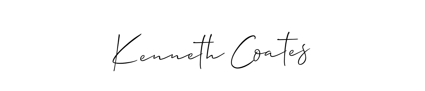 if you are searching for the best signature style for your name Kenneth Coates. so please give up your signature search. here we have designed multiple signature styles  using Allison_Script. Kenneth Coates signature style 2 images and pictures png