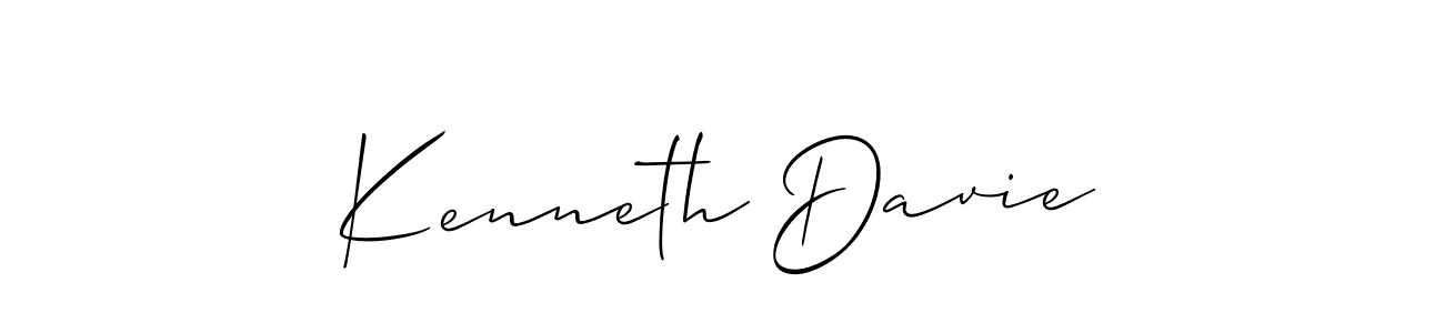 It looks lik you need a new signature style for name Kenneth Davie. Design unique handwritten (Allison_Script) signature with our free signature maker in just a few clicks. Kenneth Davie signature style 2 images and pictures png
