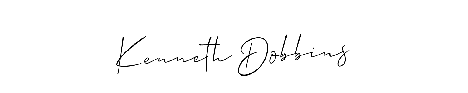 Similarly Allison_Script is the best handwritten signature design. Signature creator online .You can use it as an online autograph creator for name Kenneth Dobbins. Kenneth Dobbins signature style 2 images and pictures png