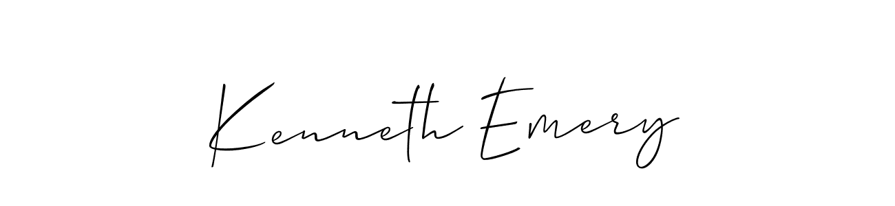 Make a short Kenneth Emery signature style. Manage your documents anywhere anytime using Allison_Script. Create and add eSignatures, submit forms, share and send files easily. Kenneth Emery signature style 2 images and pictures png