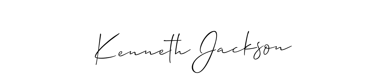 How to make Kenneth Jackson signature? Allison_Script is a professional autograph style. Create handwritten signature for Kenneth Jackson name. Kenneth Jackson signature style 2 images and pictures png