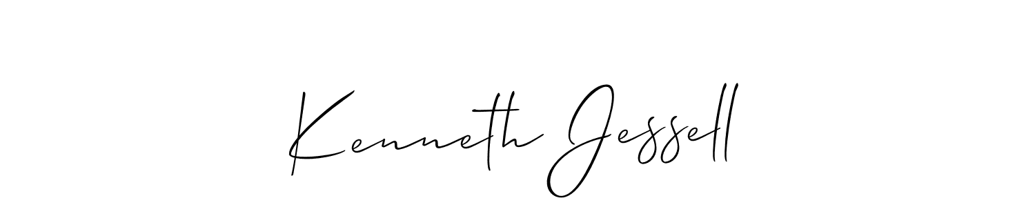 if you are searching for the best signature style for your name Kenneth Jessell. so please give up your signature search. here we have designed multiple signature styles  using Allison_Script. Kenneth Jessell signature style 2 images and pictures png