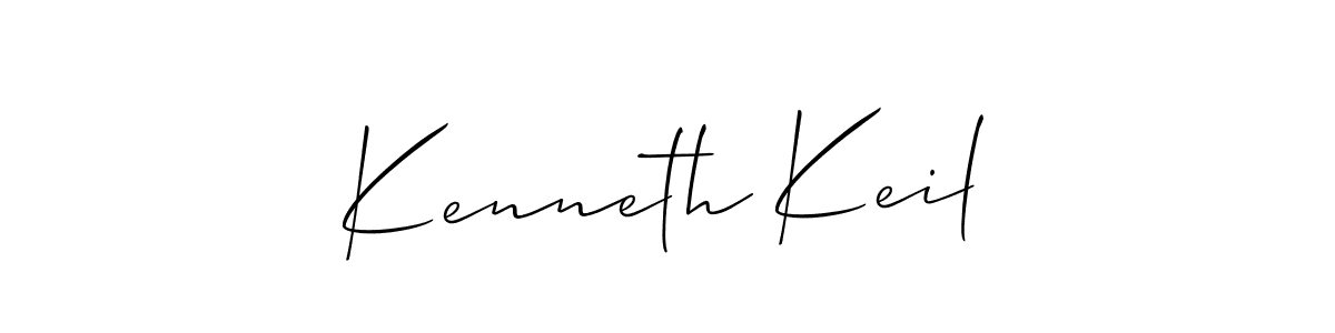 Design your own signature with our free online signature maker. With this signature software, you can create a handwritten (Allison_Script) signature for name Kenneth Keil. Kenneth Keil signature style 2 images and pictures png