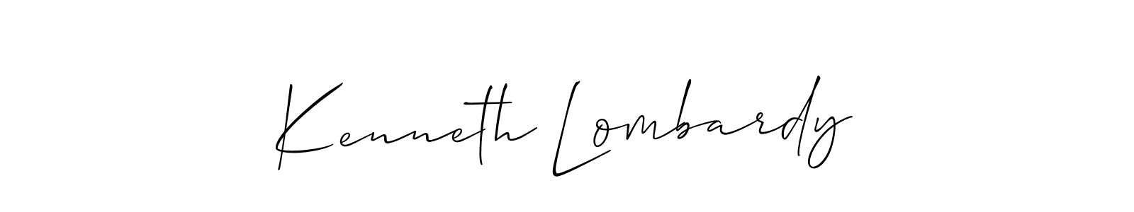 It looks lik you need a new signature style for name Kenneth Lombardy. Design unique handwritten (Allison_Script) signature with our free signature maker in just a few clicks. Kenneth Lombardy signature style 2 images and pictures png