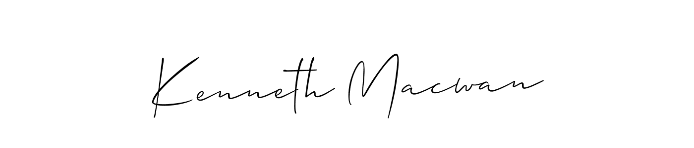 How to Draw Kenneth Macwan signature style? Allison_Script is a latest design signature styles for name Kenneth Macwan. Kenneth Macwan signature style 2 images and pictures png