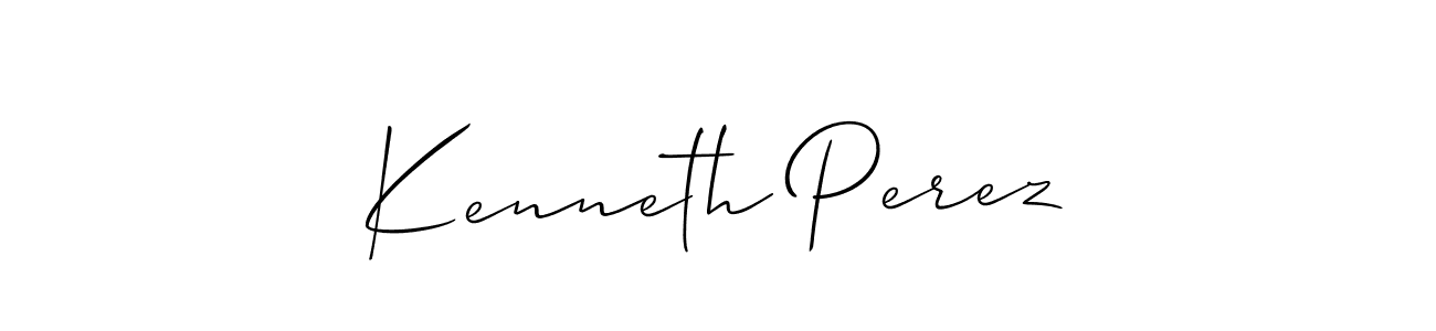 Kenneth Perez stylish signature style. Best Handwritten Sign (Allison_Script) for my name. Handwritten Signature Collection Ideas for my name Kenneth Perez. Kenneth Perez signature style 2 images and pictures png