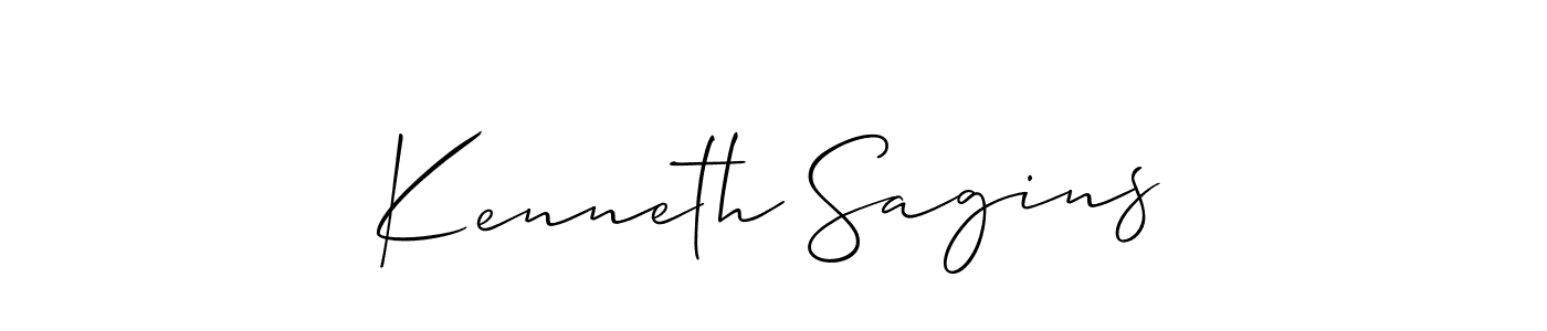 Similarly Allison_Script is the best handwritten signature design. Signature creator online .You can use it as an online autograph creator for name Kenneth Sagins. Kenneth Sagins signature style 2 images and pictures png