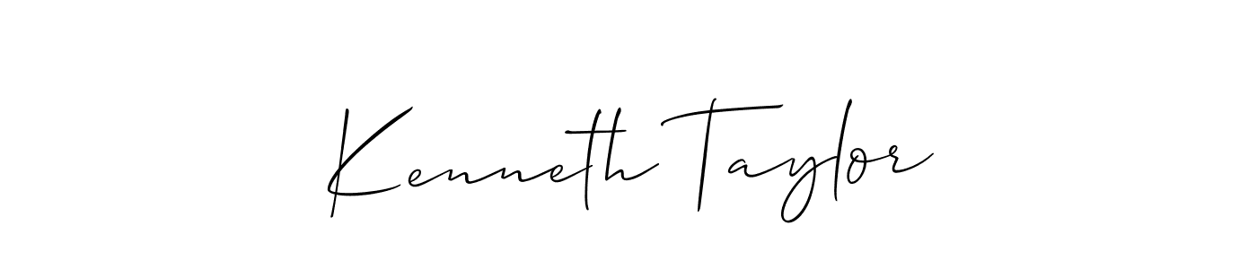 Also You can easily find your signature by using the search form. We will create Kenneth Taylor name handwritten signature images for you free of cost using Allison_Script sign style. Kenneth Taylor signature style 2 images and pictures png