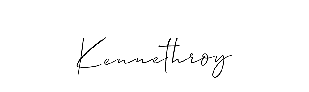 Create a beautiful signature design for name Kennethroy. With this signature (Allison_Script) fonts, you can make a handwritten signature for free. Kennethroy signature style 2 images and pictures png