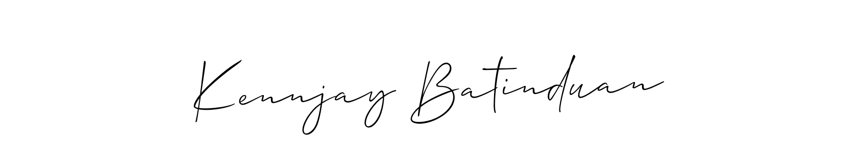 Once you've used our free online signature maker to create your best signature Allison_Script style, it's time to enjoy all of the benefits that Kennjay Batinduan name signing documents. Kennjay Batinduan signature style 2 images and pictures png