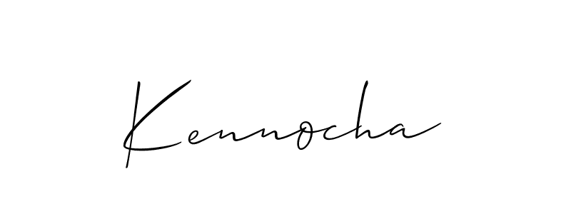 Check out images of Autograph of Kennocha name. Actor Kennocha Signature Style. Allison_Script is a professional sign style online. Kennocha signature style 2 images and pictures png