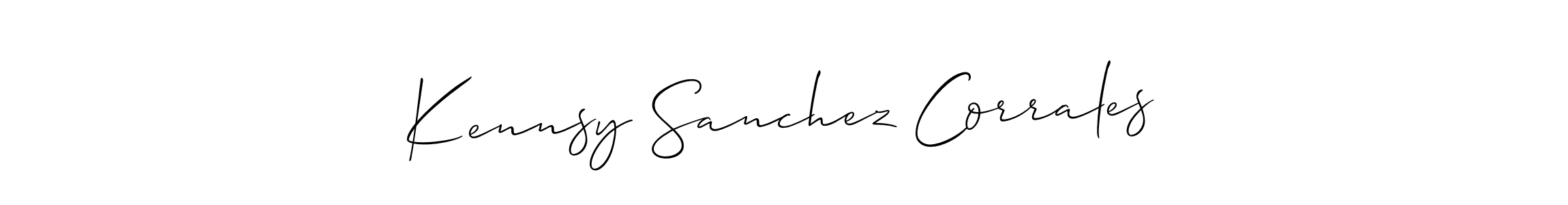 Make a beautiful signature design for name Kennsy Sanchez Corrales. Use this online signature maker to create a handwritten signature for free. Kennsy Sanchez Corrales signature style 2 images and pictures png