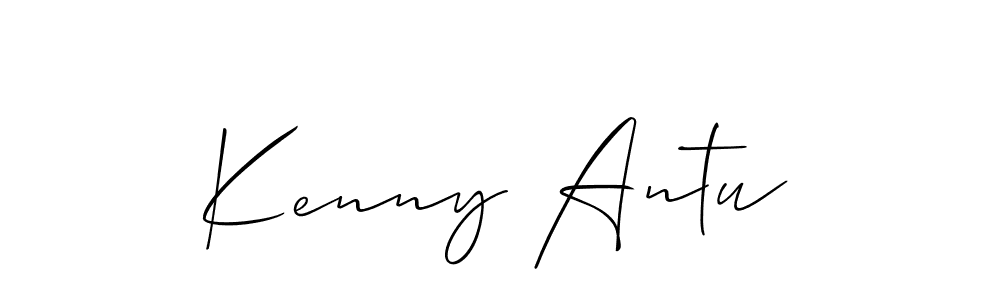 How to Draw Kenny Antu signature style? Allison_Script is a latest design signature styles for name Kenny Antu. Kenny Antu signature style 2 images and pictures png