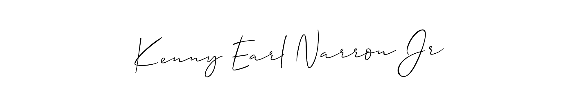 How to Draw Kenny Earl Narron Jr signature style? Allison_Script is a latest design signature styles for name Kenny Earl Narron Jr. Kenny Earl Narron Jr signature style 2 images and pictures png