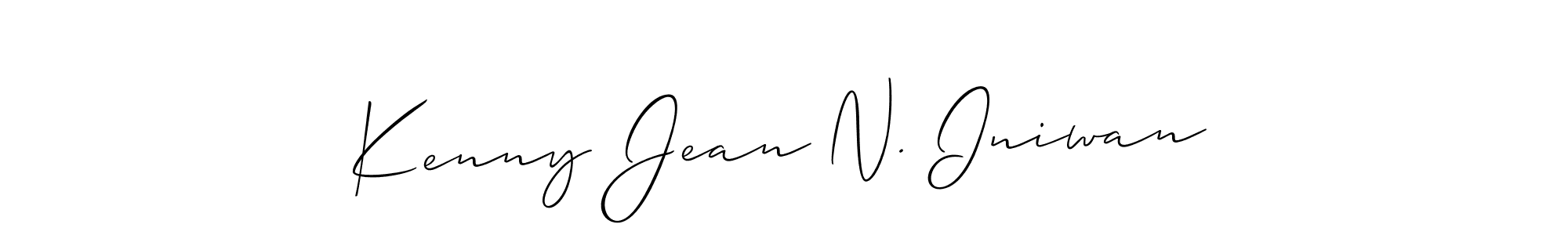 Use a signature maker to create a handwritten signature online. With this signature software, you can design (Allison_Script) your own signature for name Kenny Jean N. Iniwan. Kenny Jean N. Iniwan signature style 2 images and pictures png