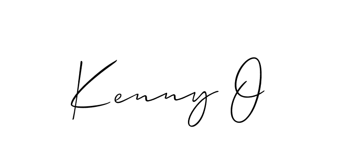 How to make Kenny O signature? Allison_Script is a professional autograph style. Create handwritten signature for Kenny O name. Kenny O signature style 2 images and pictures png