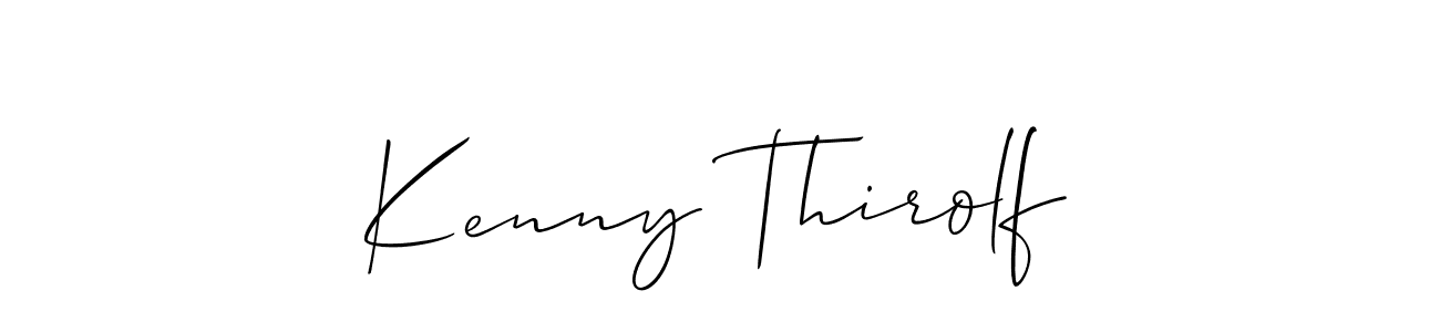 Create a beautiful signature design for name Kenny Thirolf. With this signature (Allison_Script) fonts, you can make a handwritten signature for free. Kenny Thirolf signature style 2 images and pictures png