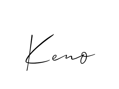 Similarly Allison_Script is the best handwritten signature design. Signature creator online .You can use it as an online autograph creator for name Keno. Keno signature style 2 images and pictures png