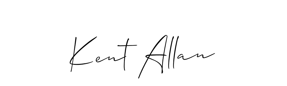 Kent Allan stylish signature style. Best Handwritten Sign (Allison_Script) for my name. Handwritten Signature Collection Ideas for my name Kent Allan. Kent Allan signature style 2 images and pictures png