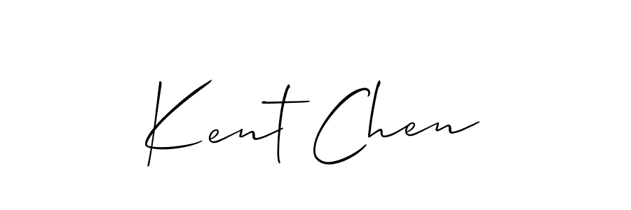 Design your own signature with our free online signature maker. With this signature software, you can create a handwritten (Allison_Script) signature for name Kent Chen. Kent Chen signature style 2 images and pictures png