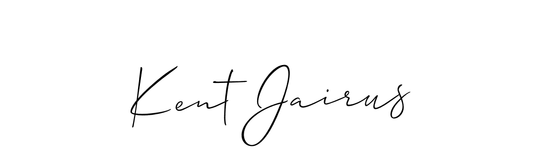 Also we have Kent Jairus name is the best signature style. Create professional handwritten signature collection using Allison_Script autograph style. Kent Jairus signature style 2 images and pictures png