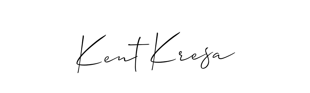 Best and Professional Signature Style for Kent Kresa. Allison_Script Best Signature Style Collection. Kent Kresa signature style 2 images and pictures png